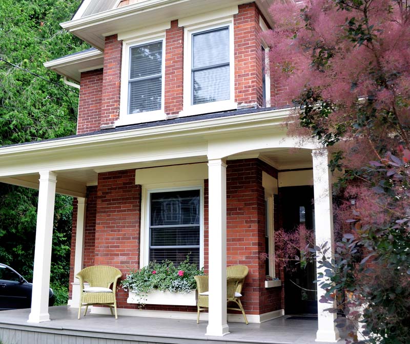 front porch on Bedford St.