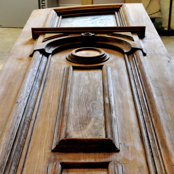 vintage door with classic mouldings