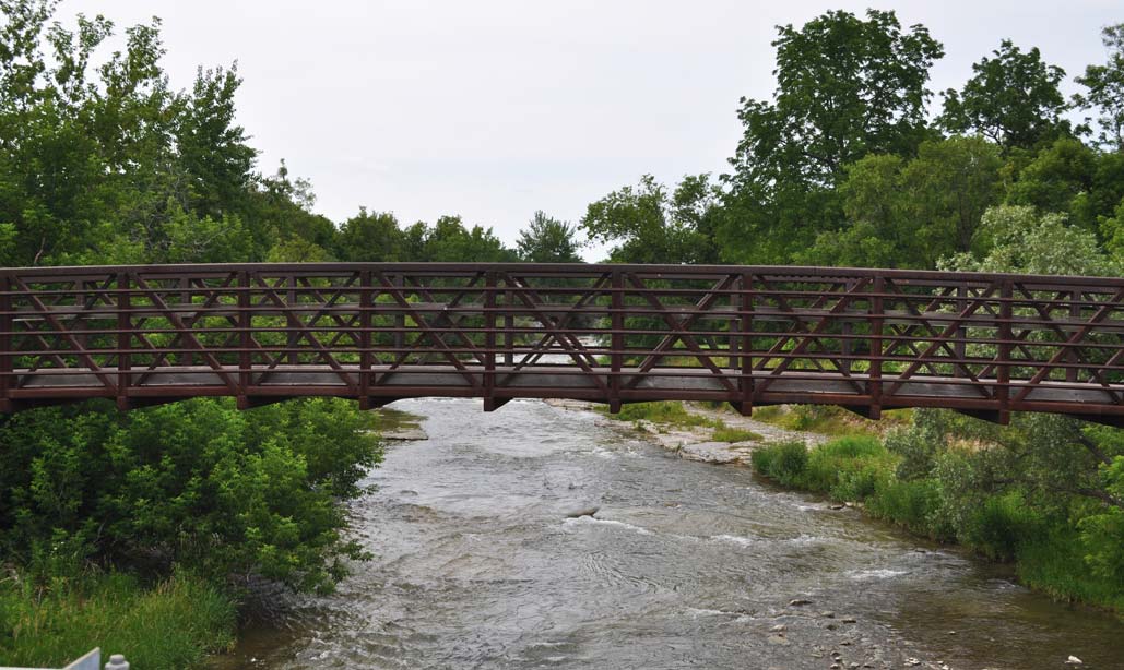 wood and steel bridge