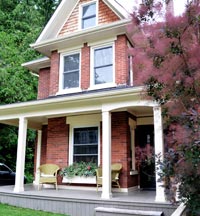 Front veranda and door, Bedford Street Port Hope